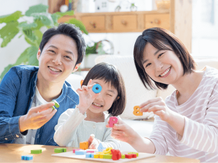 笑顔の家族